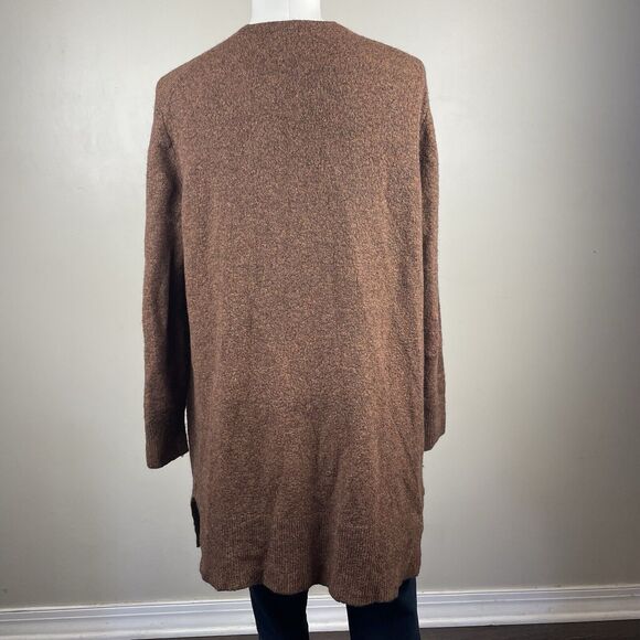 Madewell Size Small Cozy Fall Brown Open Cardigan Open Wool Alpaca Blend - Picture 5 of 9